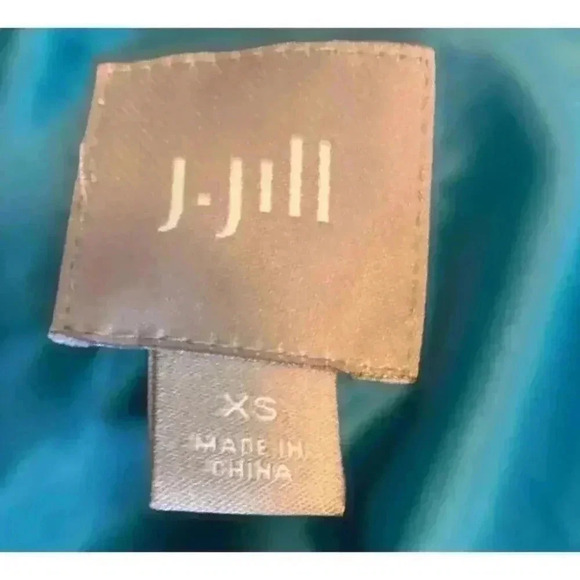 J Jill Aqua Green Corduroy Button Up Long Sleeve Shirt Jacket Womens Size XSmall - Picture 4 of 6